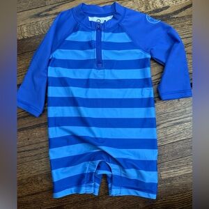 Blue Striped Baby Gap Swimsuit